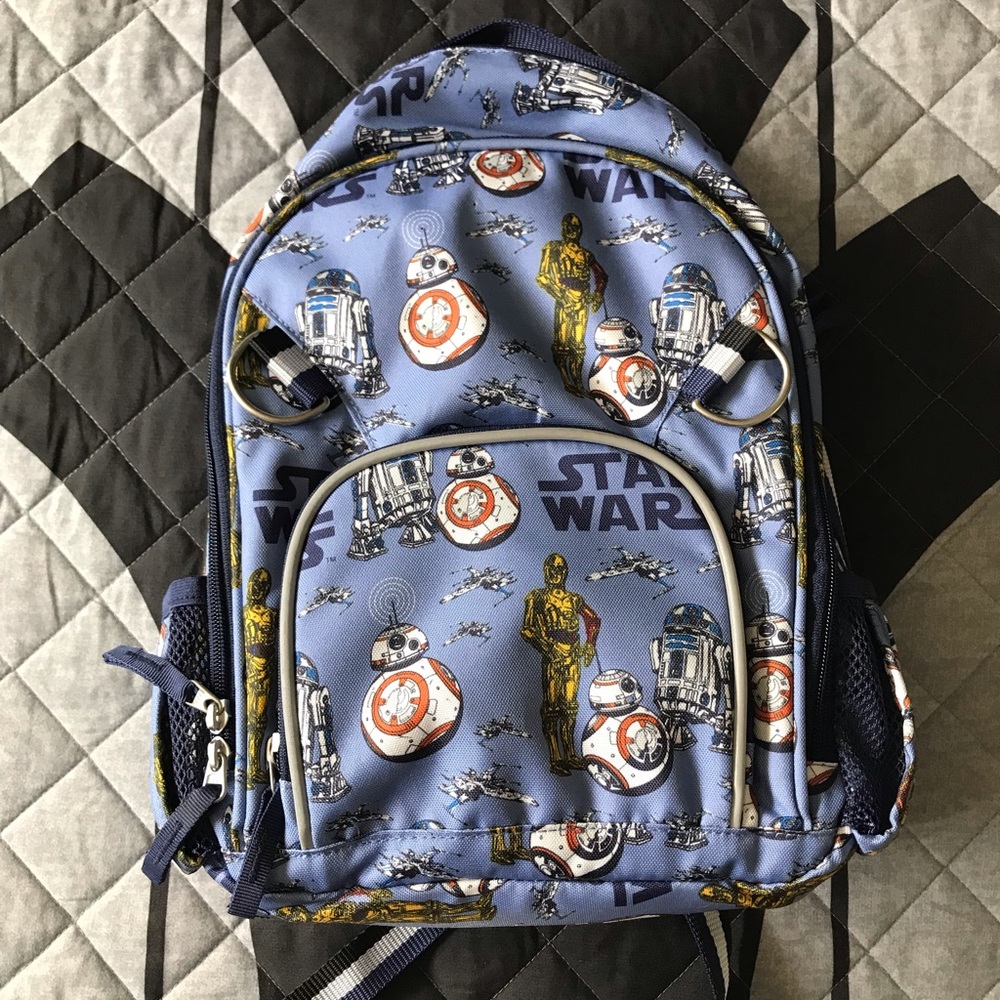 Pottery Barn Kids Star Wars Backpack - Blue and Gray